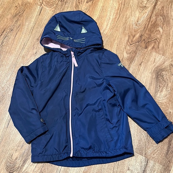 OshKosh B'gosh Other - Navy Blue hooded cat lightweight jacket
